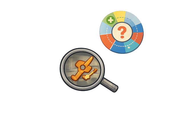 Clue-finding illustration